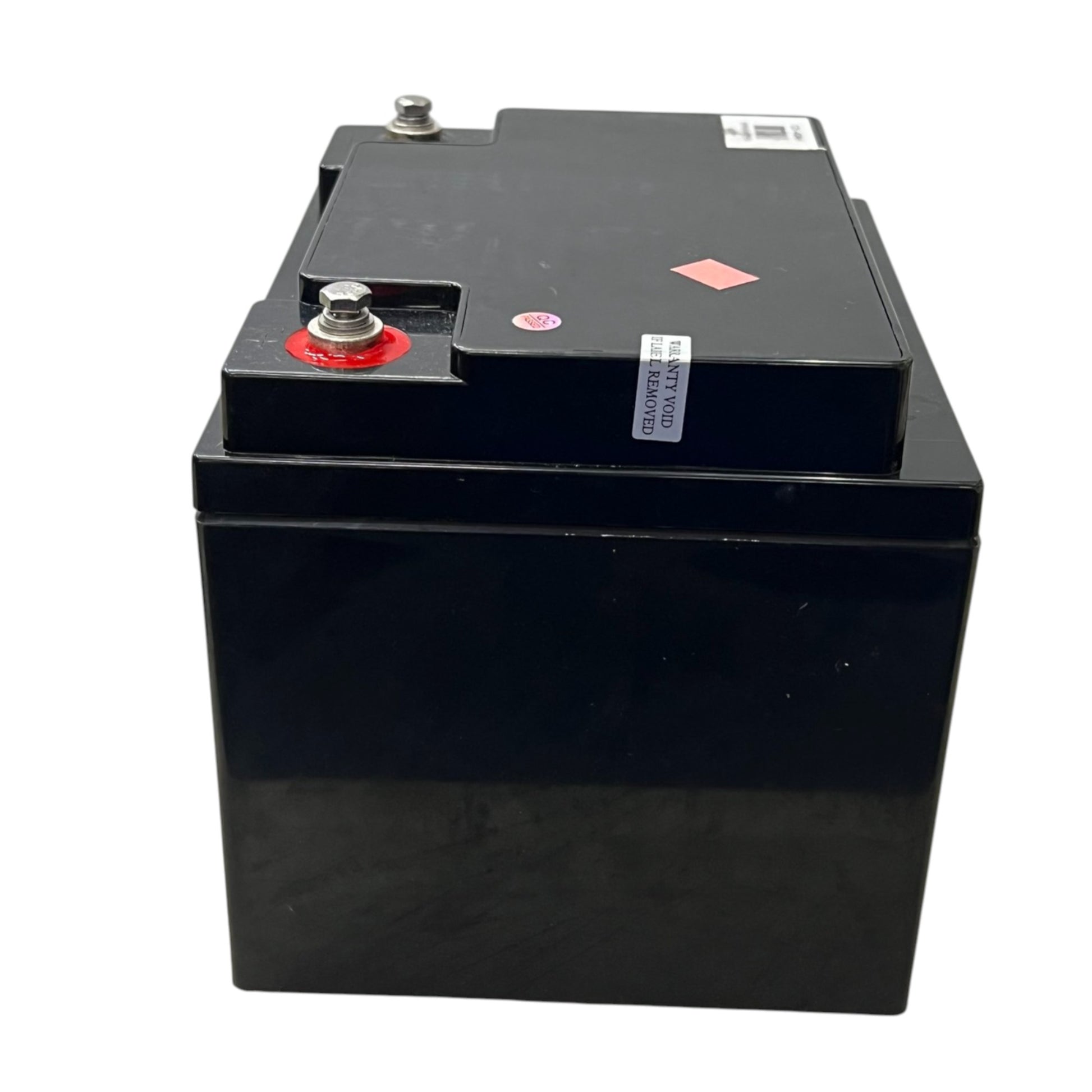 Black sealed 12V 40Ah Lead Acid Battery with top terminals and red positive post for UPS solar backup