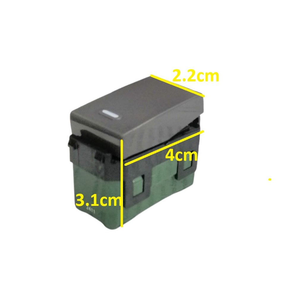 Panasonic 1Way Switch 16A 250V Gray with compact dimensions for electrical installations