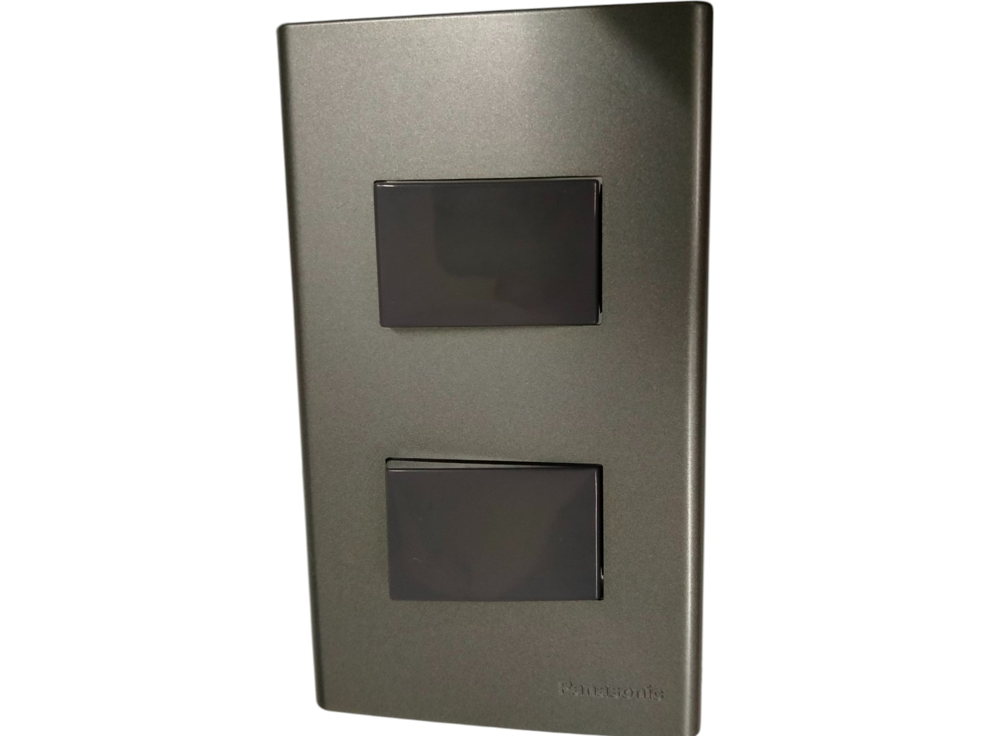 Panasonic 2 gang switch 4 way 16A 250V in sleek dark design for modern electrical installations