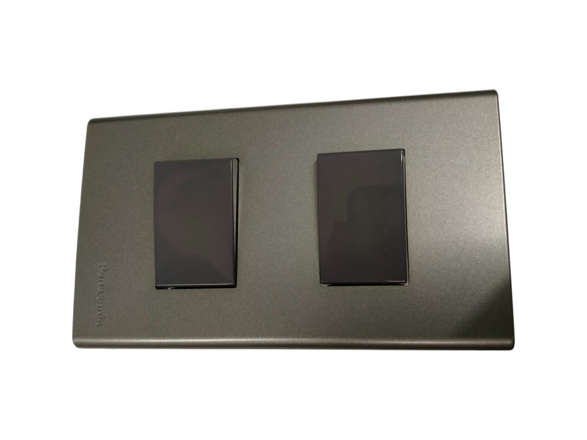 Panasonic 2 gang switch 4 way 16A 250V in sleek black finish for modern home electrical use