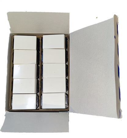 Panasonic 3 Way Switch Wide Series WEG5002K-5 white switches neatly arranged in an open box