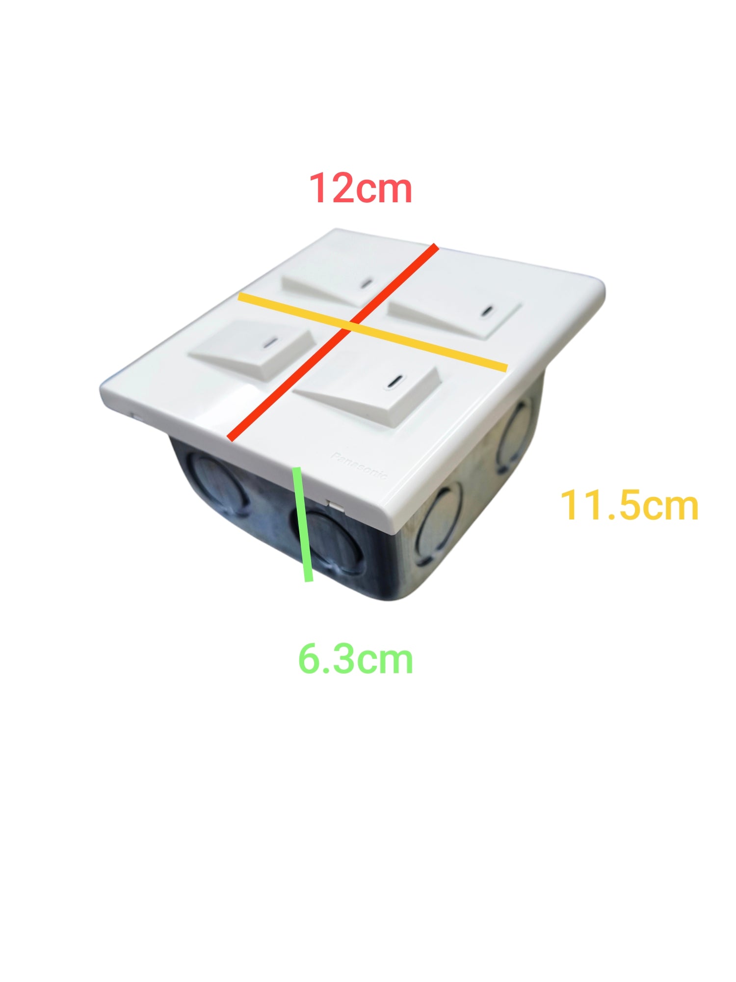 Panasonic 4 gang light switch 1 Way with four switches for convenient lighting control