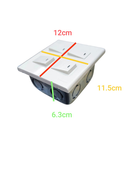 Panasonic 4 gang light switch 1 Way with four switches for convenient lighting control