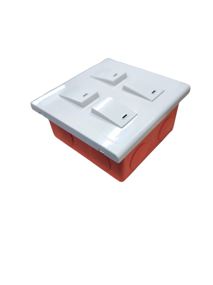 Panasonic 4 gang light switch 1 Way with sleek white design for modern interiors