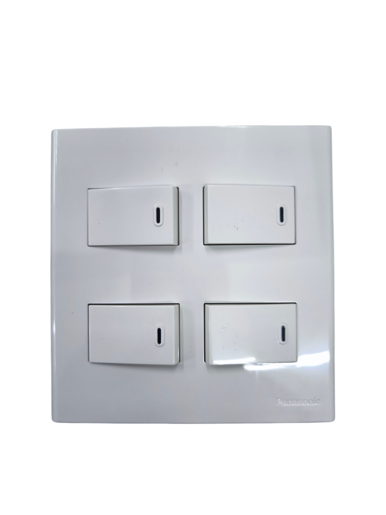 Panasonic 4 gang light switch 1 Way in modern design for convenient home lighting control