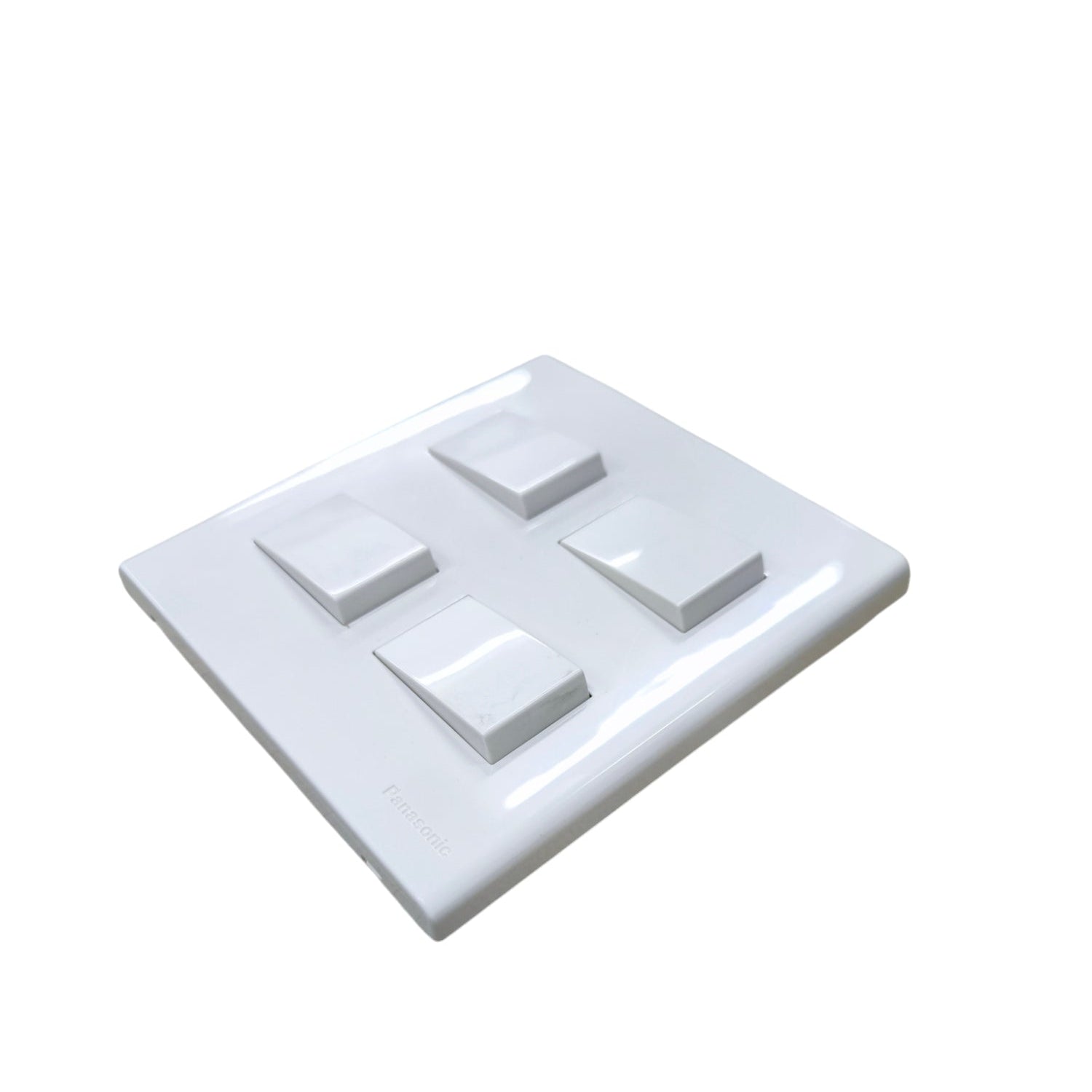 Panasonic 4 gang switch white power point with four individual rocker switches