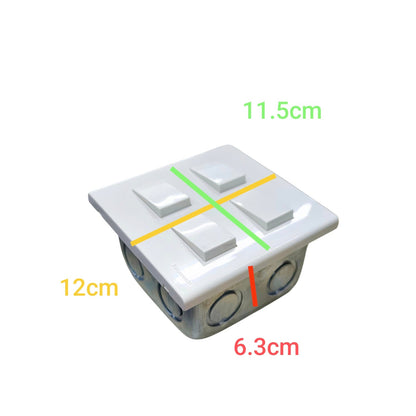 Panasonic 4 gang switch white power switch with four rocker buttons and compact design