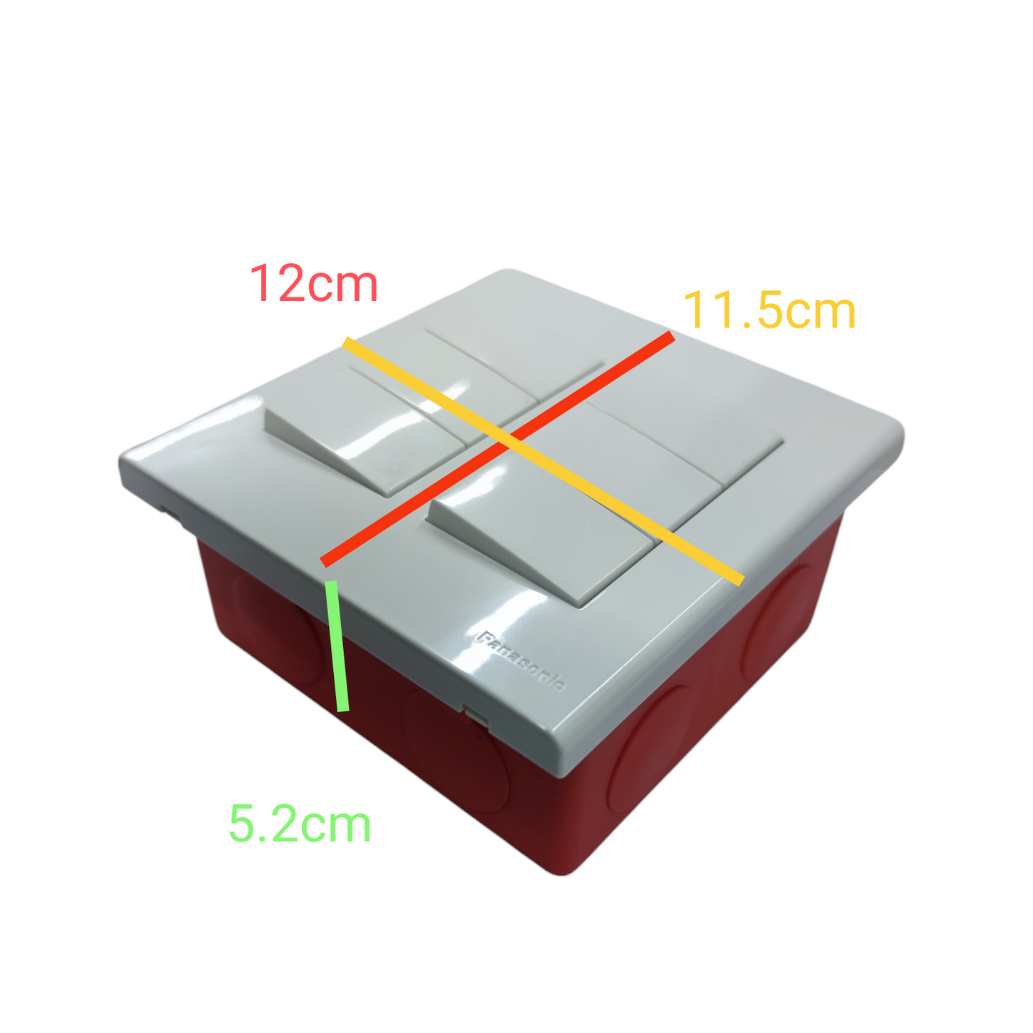 Panasonic 6 gang 4 way switch with sleek design, ideal for modern electrical setups and convenient control