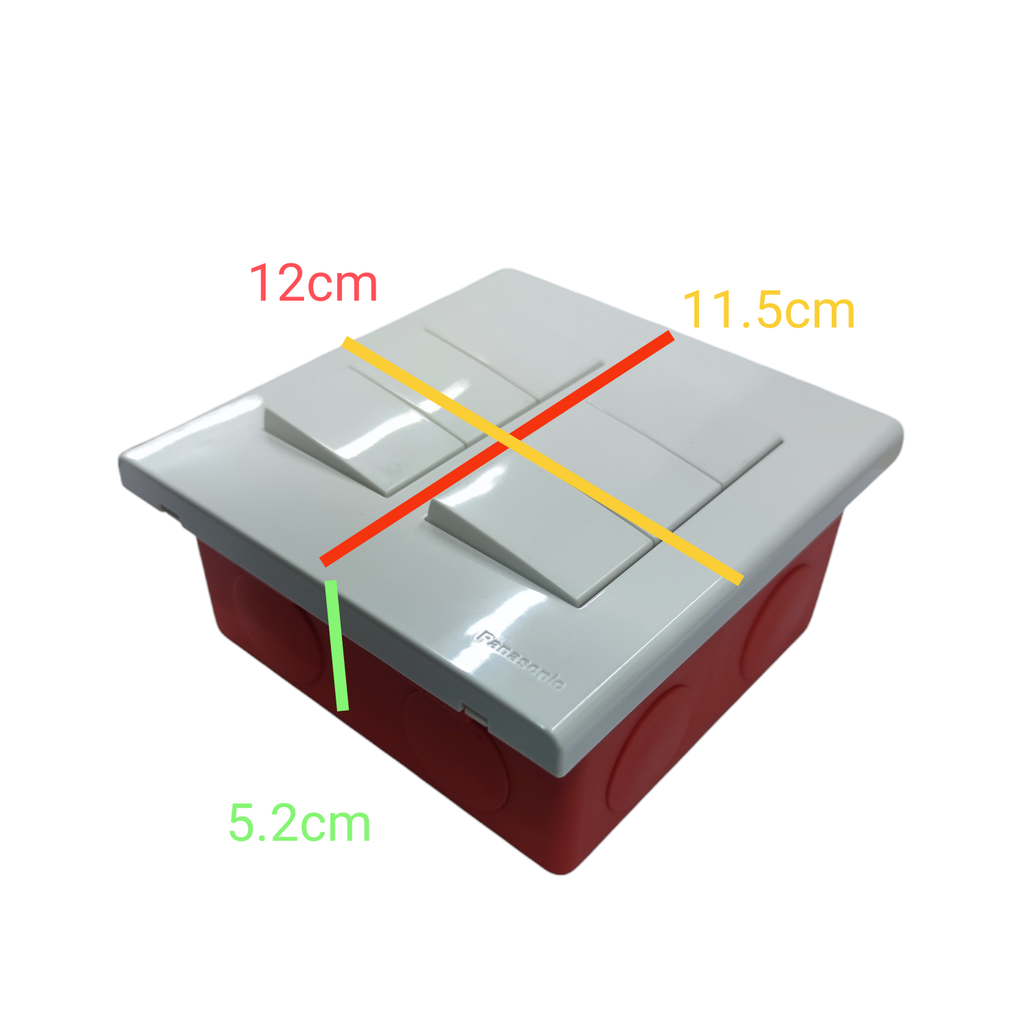 Panasonic 6 gang 4 way switch with sleek design, ideal for modern electrical setups and convenient control