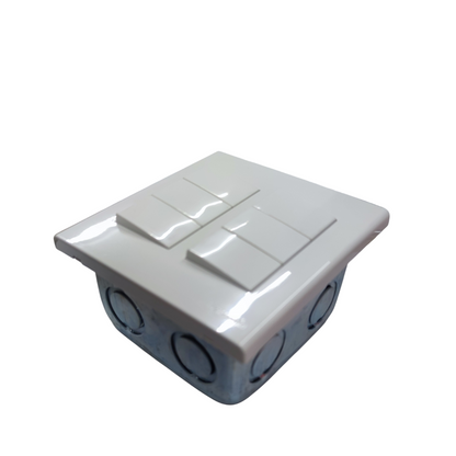 Panasonic 6 gang 4 way switch in white with multiple control buttons for efficient electrical management