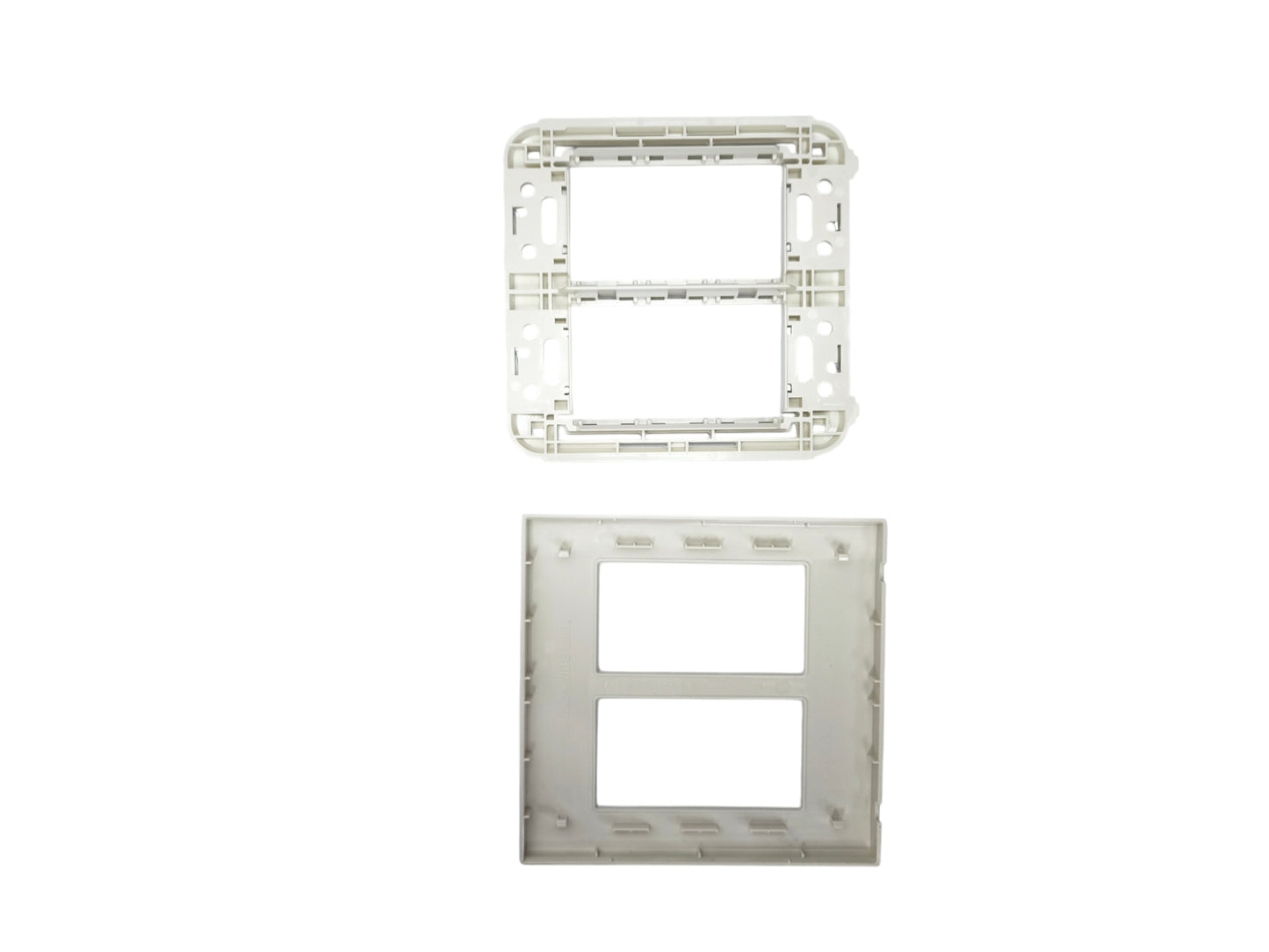 Panasonic 6 gang plate cover designed for power points and switches with a durable white finish