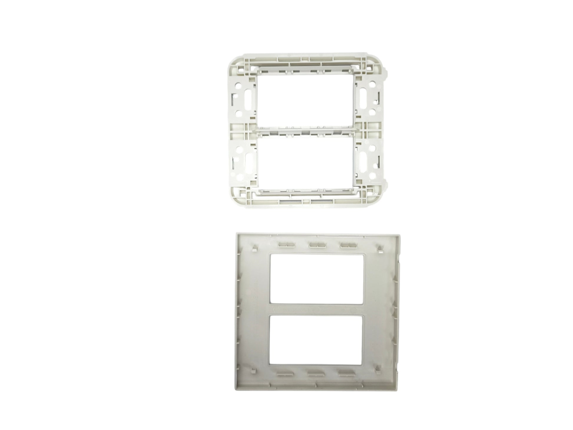 Panasonic 6 gang plate cover designed for power points and switches with a durable white finish