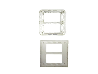 Panasonic 6 gang plate cover designed for power points and switches with a durable white finish