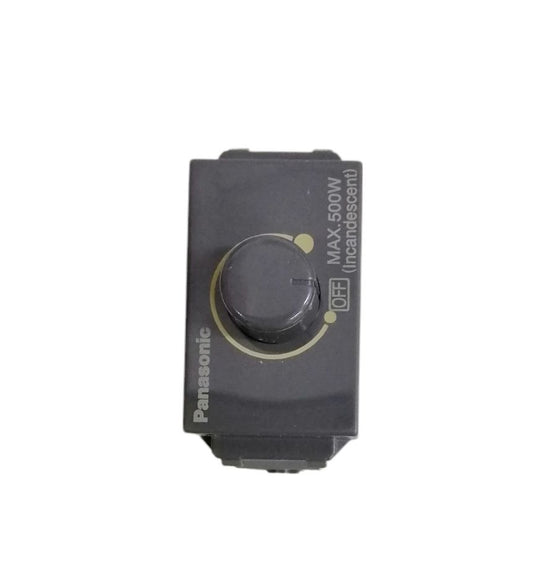 Panasonic Dimmer Switch black rotary dial lighting control for incandescent bulbs up to 500 watts