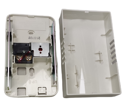 Panasonic door bell 220V ding dong sound internal components and white plastic casing opened