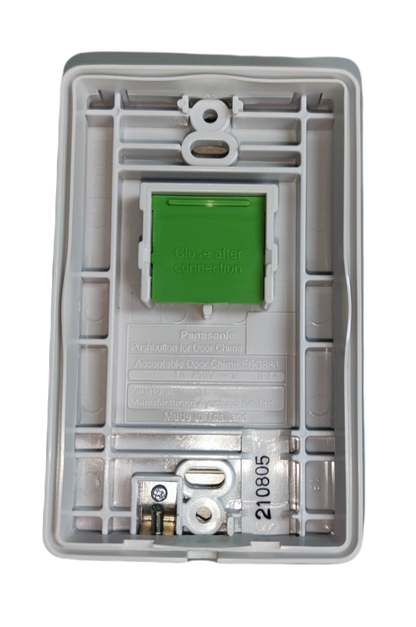 Panasonic Door Bell Switch Weatherproof EGG331 with green button and white plastic casing