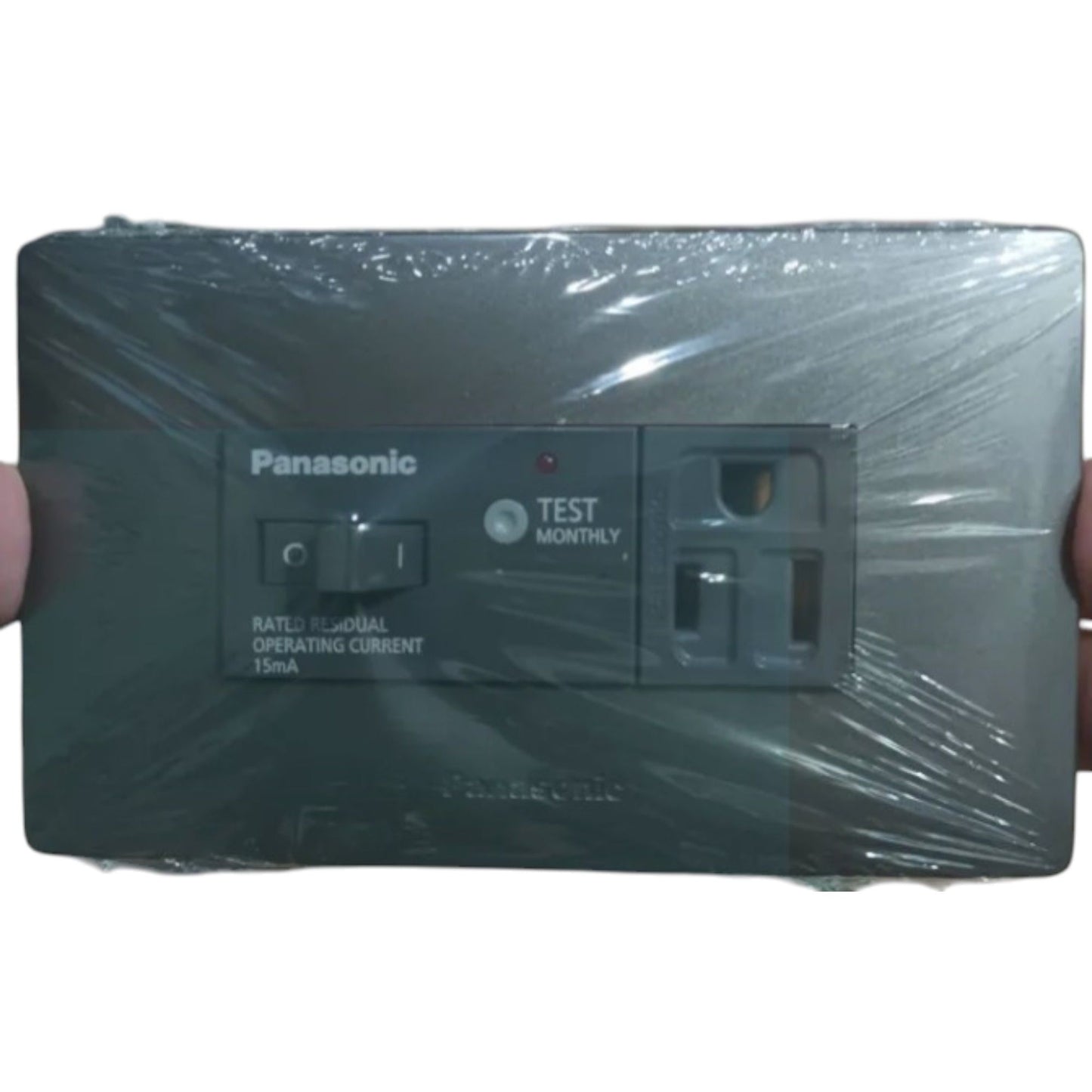 Panasonic EL Guard Grounding Receptacle Slim Art power point with test switch and protective cover