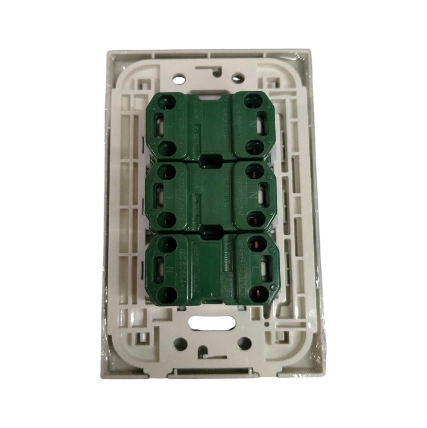 Panasonic metallic gray power socket 16A 250V with multiple outlets for versatile power access