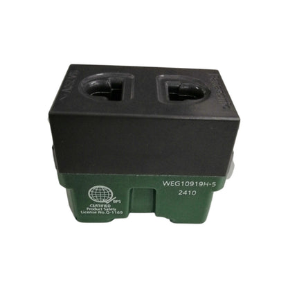 Panasonic metallic gray power socket 16A 250V with dual outlets for reliable electrical connections