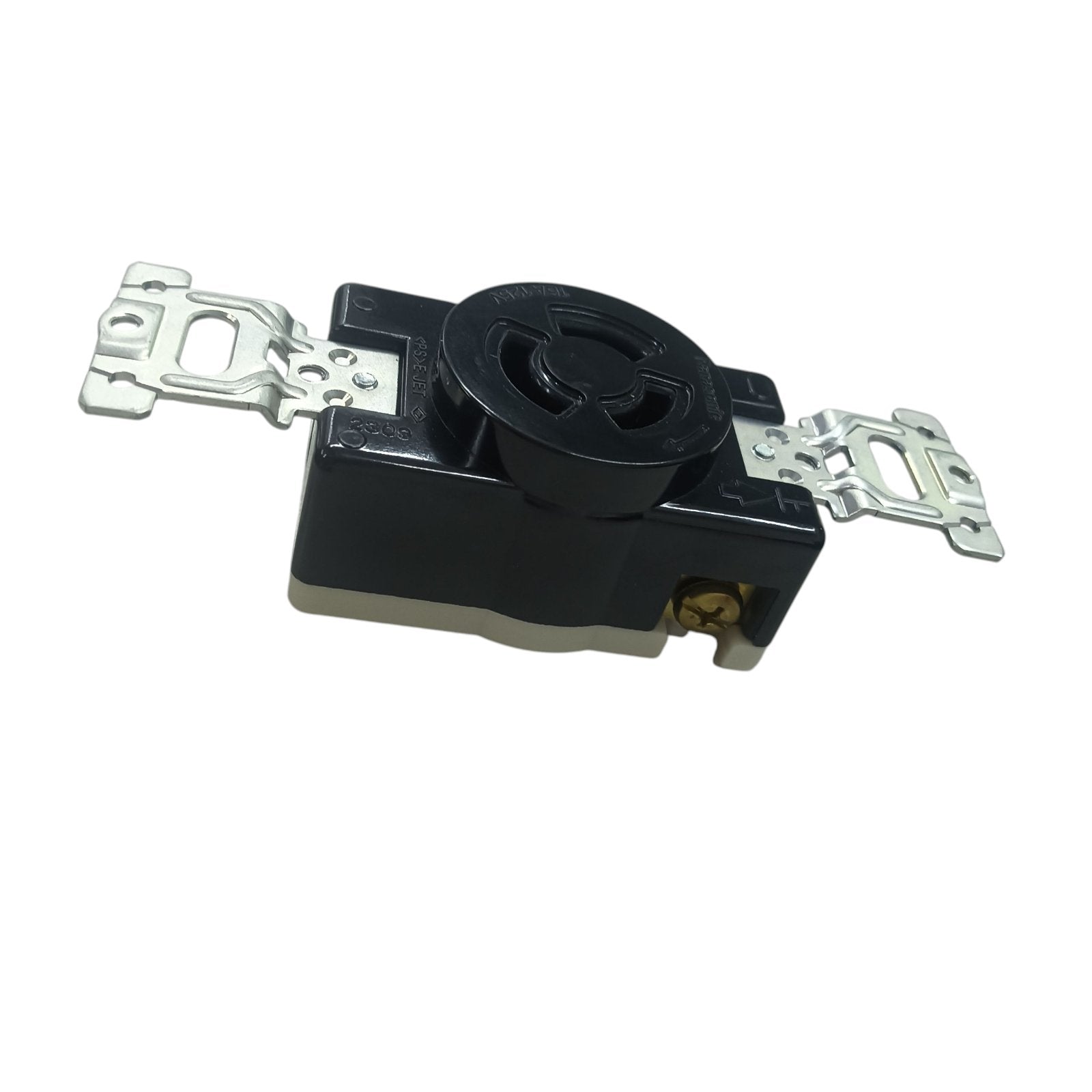 Panasonic 15A twist lock outlet black industrial locking receptacle for secure power connections