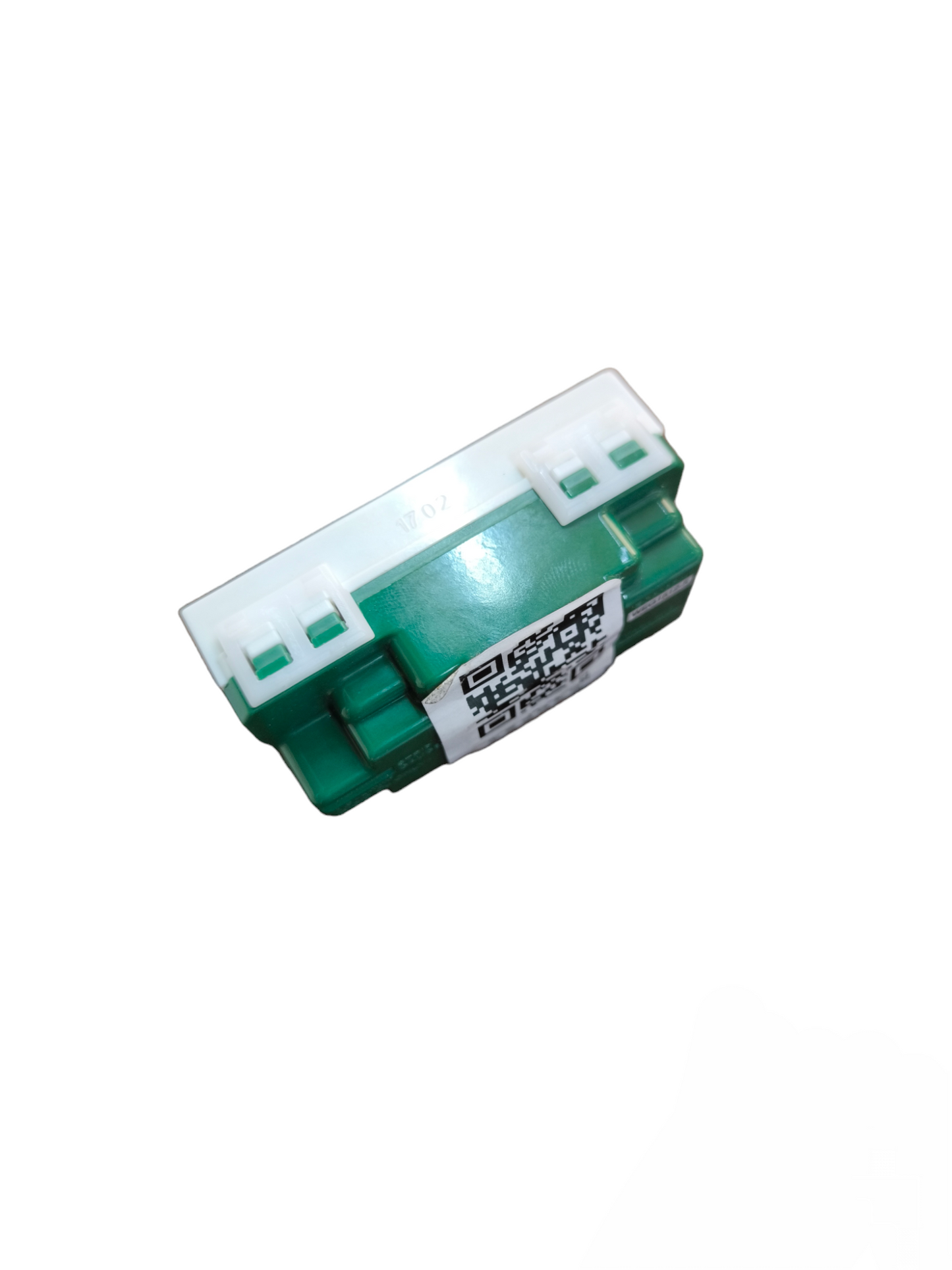 Panasonic duplex flat pin outlet 16A 250V green and white modular insert for power points and switches