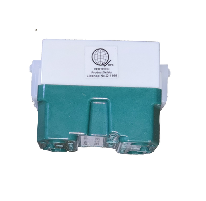 Panasonic universal outlet receptacle white and green modular wall power outlet with certified safety label