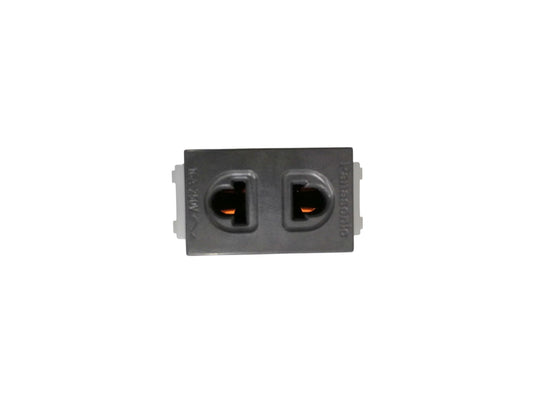 Black Panasonic universal outlet 16A double power socket for electrical connections