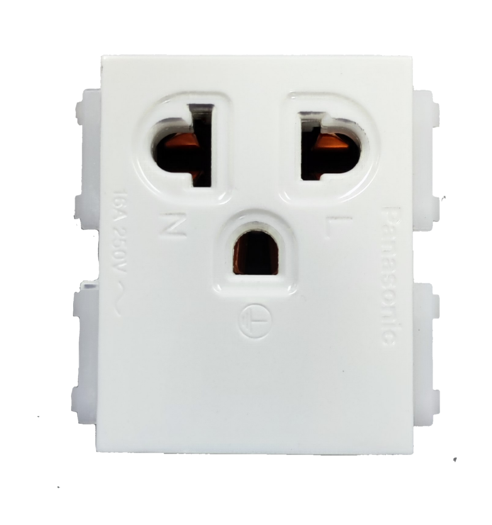 Panasonic white Universal Receptacle Quick Connect Terminal for power points and plugs