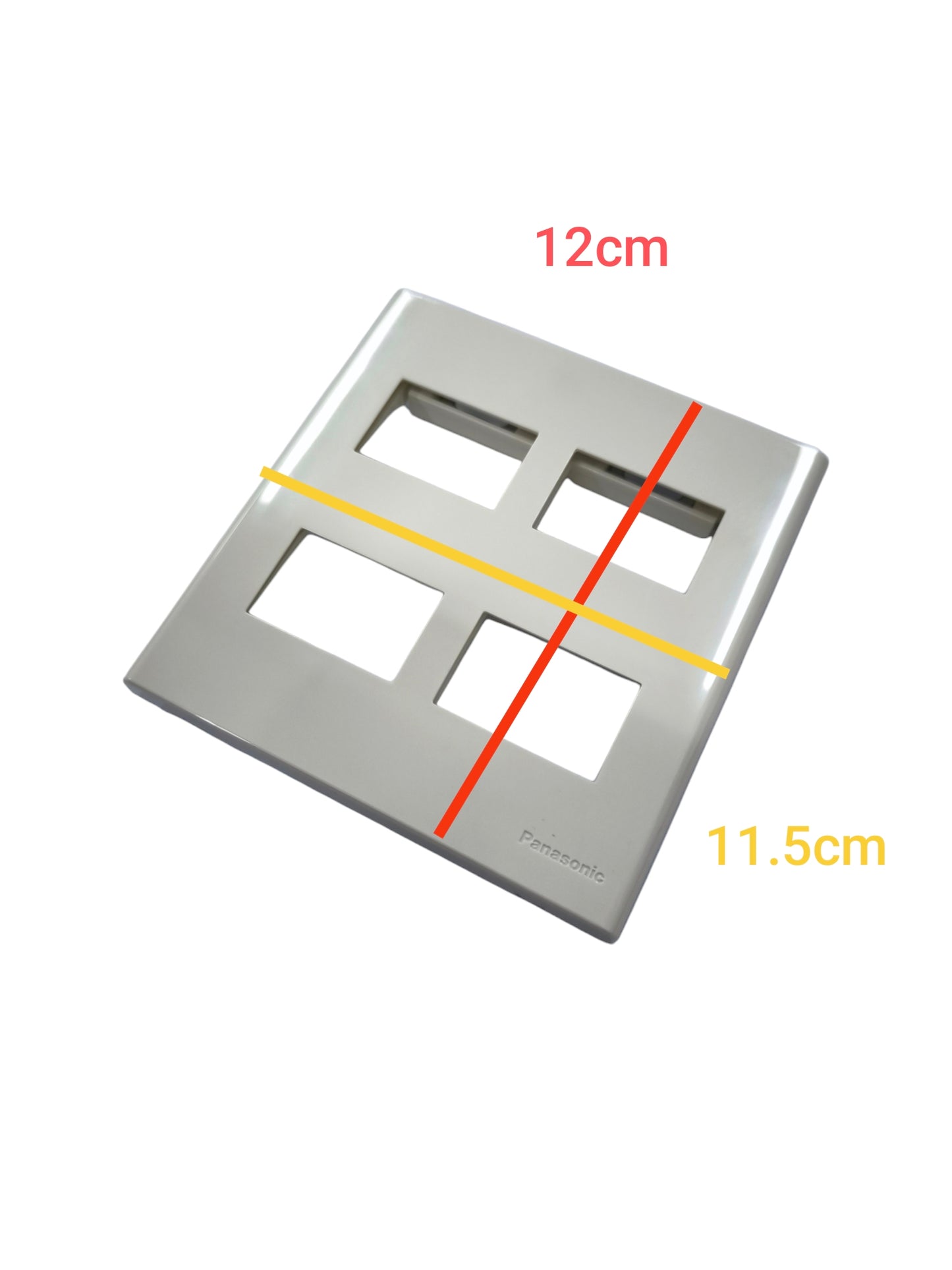 Panasonic WEG6804-1 wall plate 4 Gang with four openings for electrical switches and sockets
