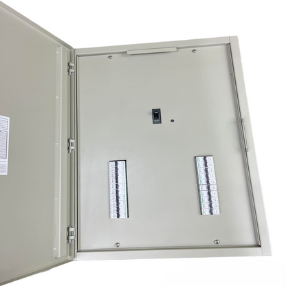 Schneider Royu Panel Board 250A 3 Pole MCCB Main electrical circuit breaker panel with open metal enclosure