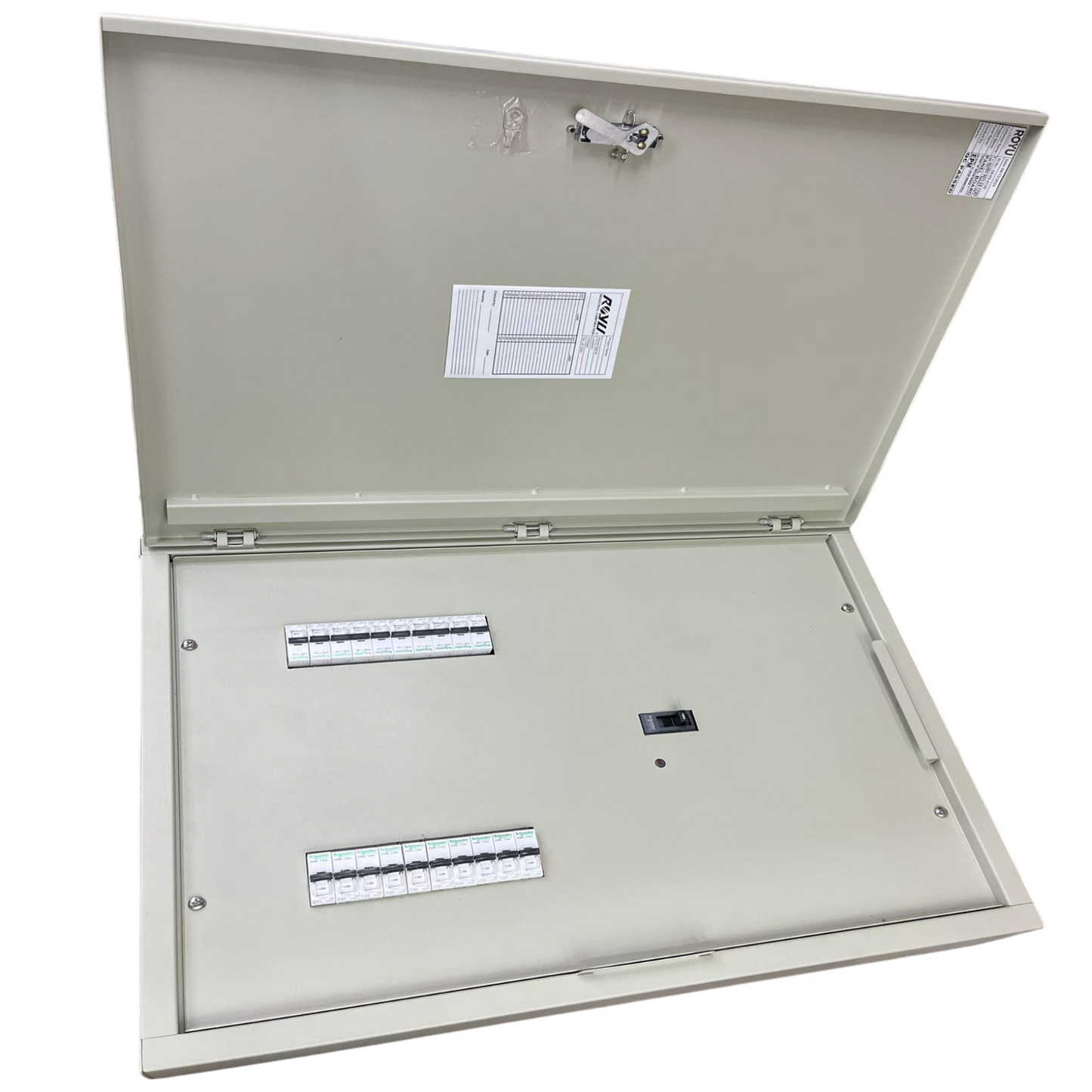 Schneider Royu Panel Board 250A 3 Pole MCCB Main electrical distribution panel with multiple circuit breakers