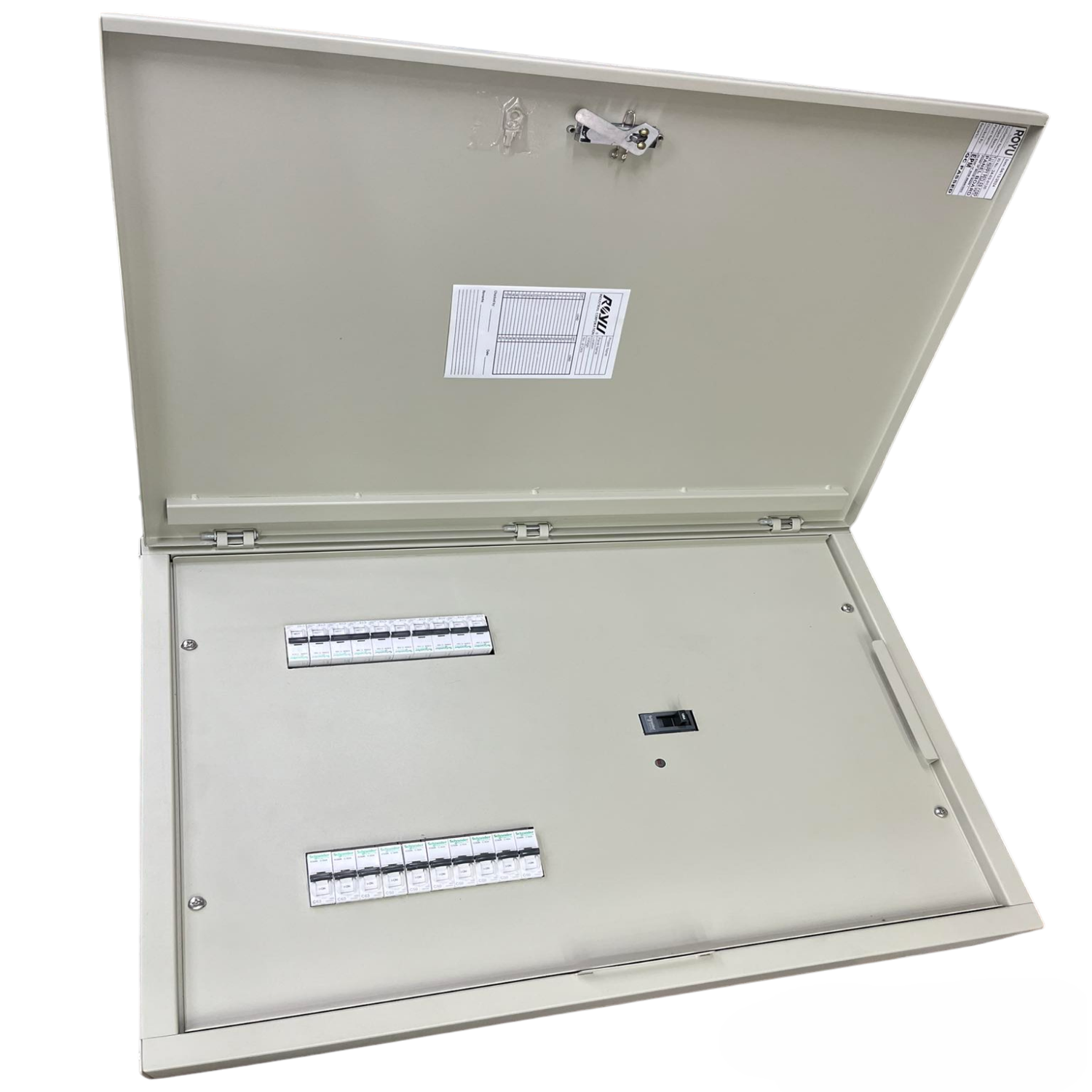Schneider Royu Panel Board 250A 3 Pole MCCB Main electrical distribution panel with multiple circuit breakers