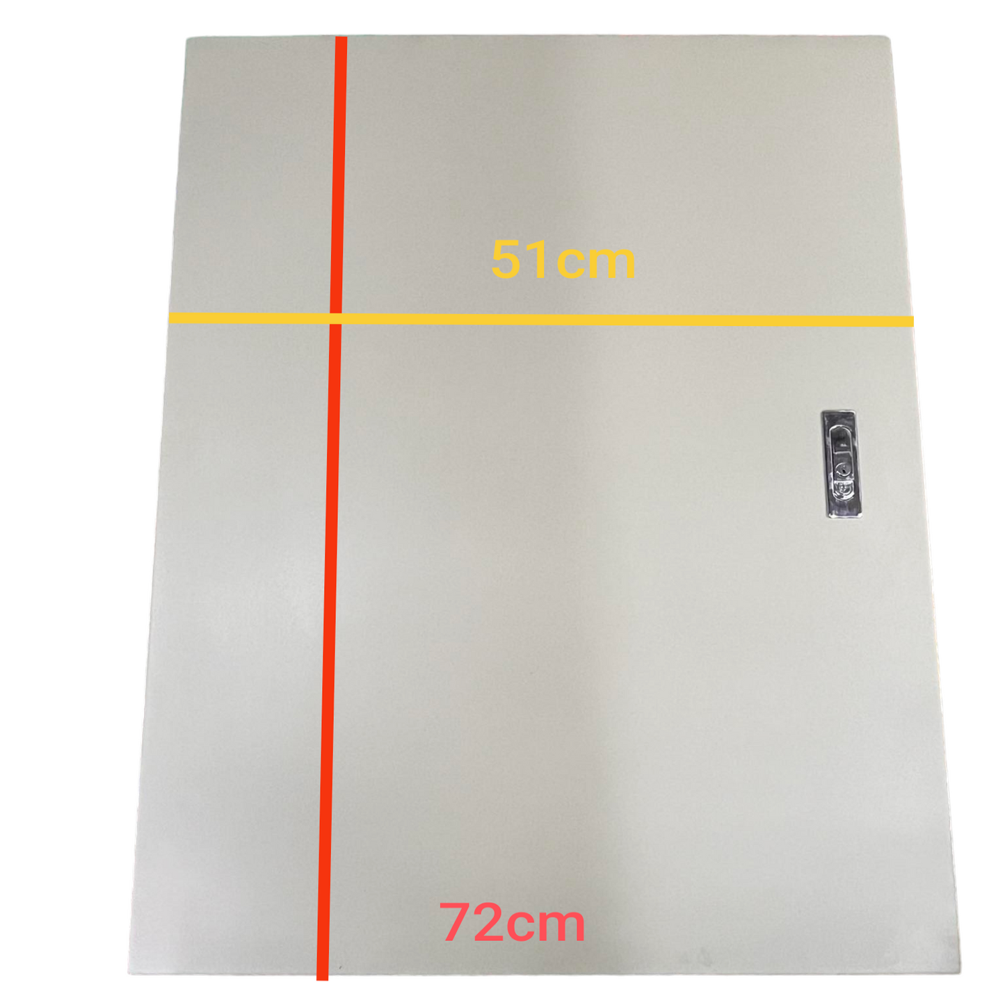 Schneider and Royu Panel Board 250A 3 Pole MCCB electrical enclosure measuring 72 by 51 centimeters