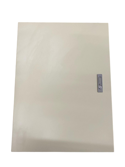 Schneider Panel Board EZC100 Main 2Pole 75A electrical breaker enclosure with beige metal door