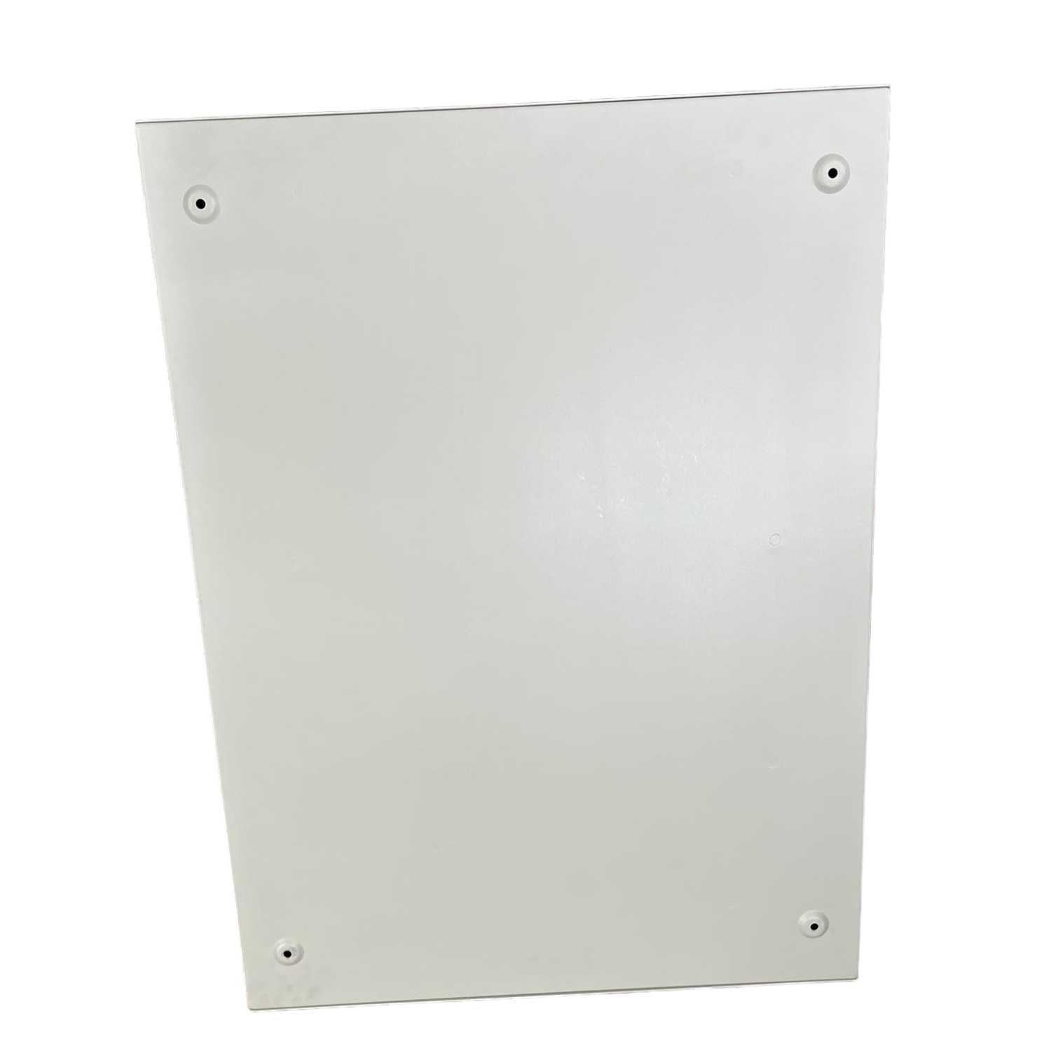 Schneider electrical Panel Board for EZC250 Main 3 Pole with a plain white cover and four screw holes
