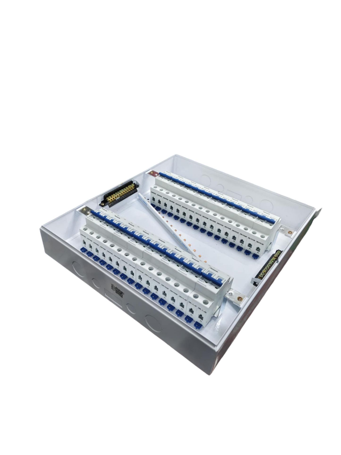 Panel Box with 15 Bus Bar 2 Pole Panasonic Breakers white electrical circuitry component by Panasonic and ZY