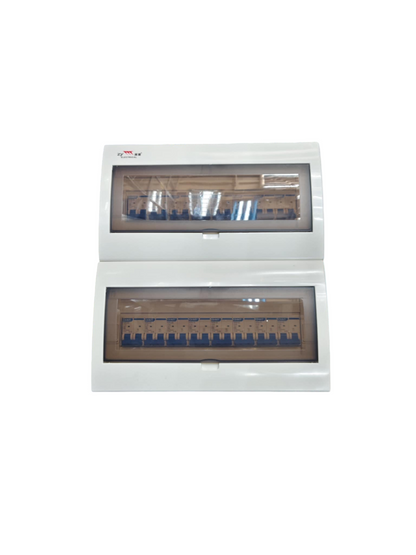 Panel Box ZY with 15 Bus Bar 2 Pole electrical circuitry unit by Chint and ZY with transparent cover