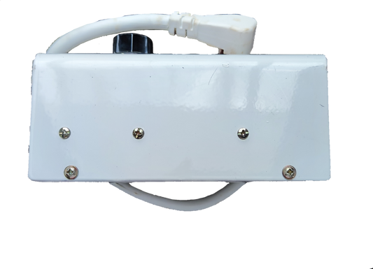 White Panther Aircon to Fan Timer power plug with attached cable and switch for air conditioner control