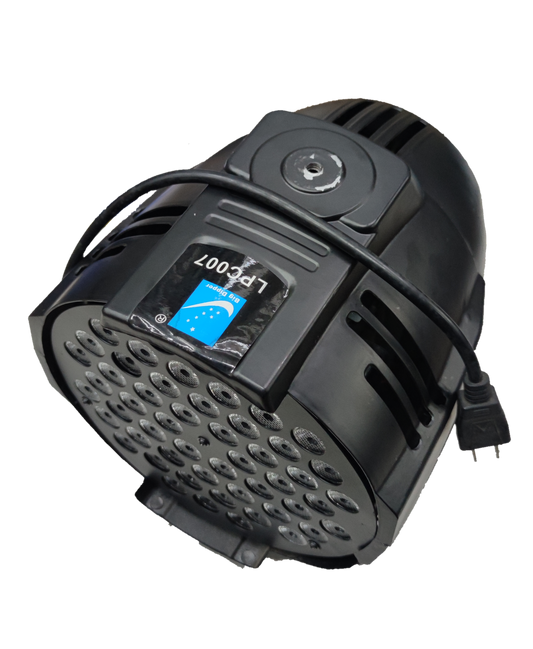 Black PAR LED 54 220V with DMX Signal Input stage light bulb with multiple LEDs and power cable