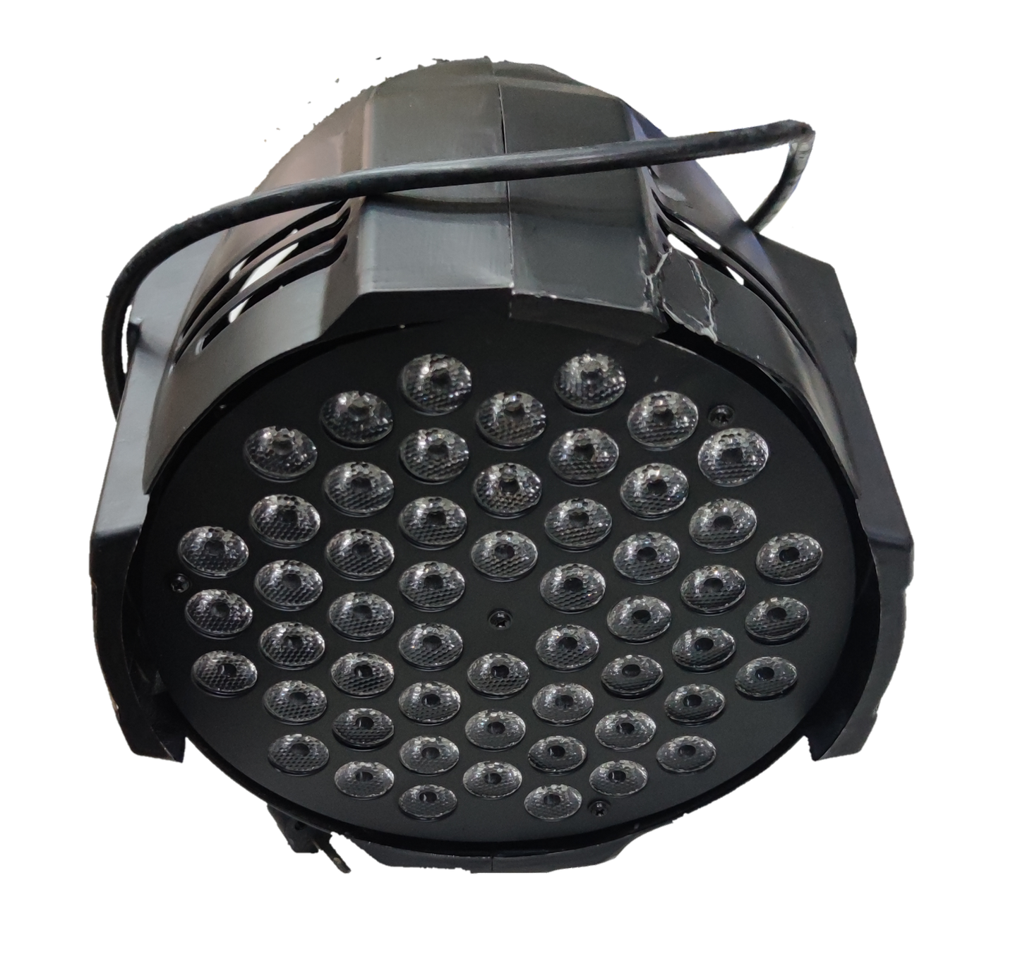 PAR LED 54 220V with DMX Signal Input black stage lighting bulb with multiple LED lenses