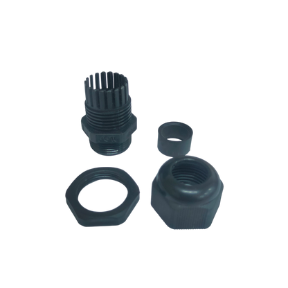 PG16 cable gland 10-14mm in gray with durable plastic for secure cable management solutions