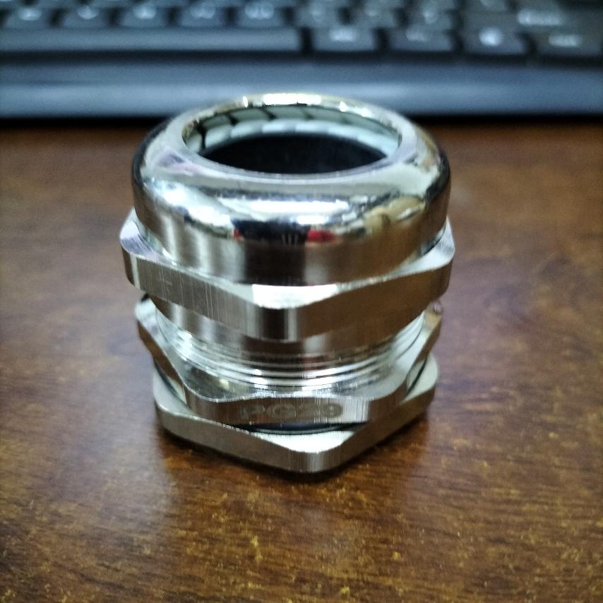 PGM29 nickel plated brass cable gland designed for secure cable management solutions