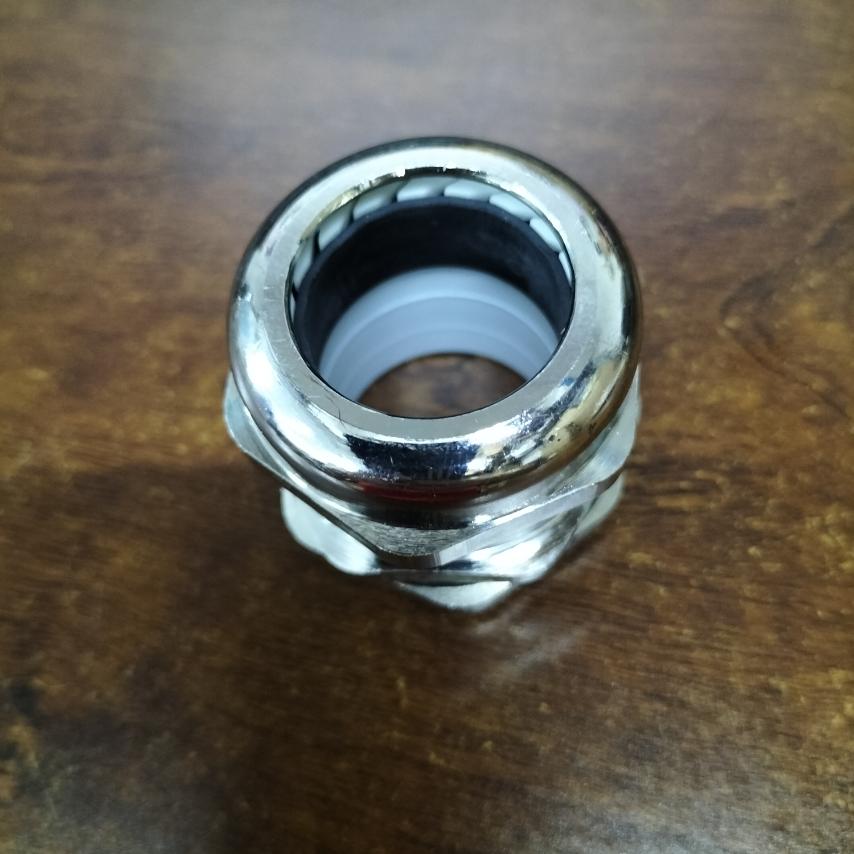 PGM29 nickel plated brass cable gland designed for secure cable management and protection