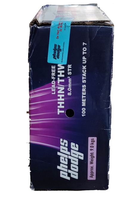 Phelps Dodge 8.0mm THHN AWG 8 wire box for electrical wiring and connections