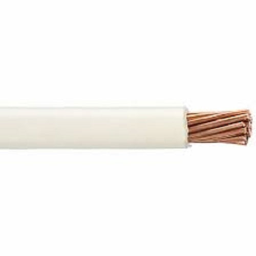 Phelps Dodge 8.0mm THHN AWG 8 electrical wire with white insulation and copper strands