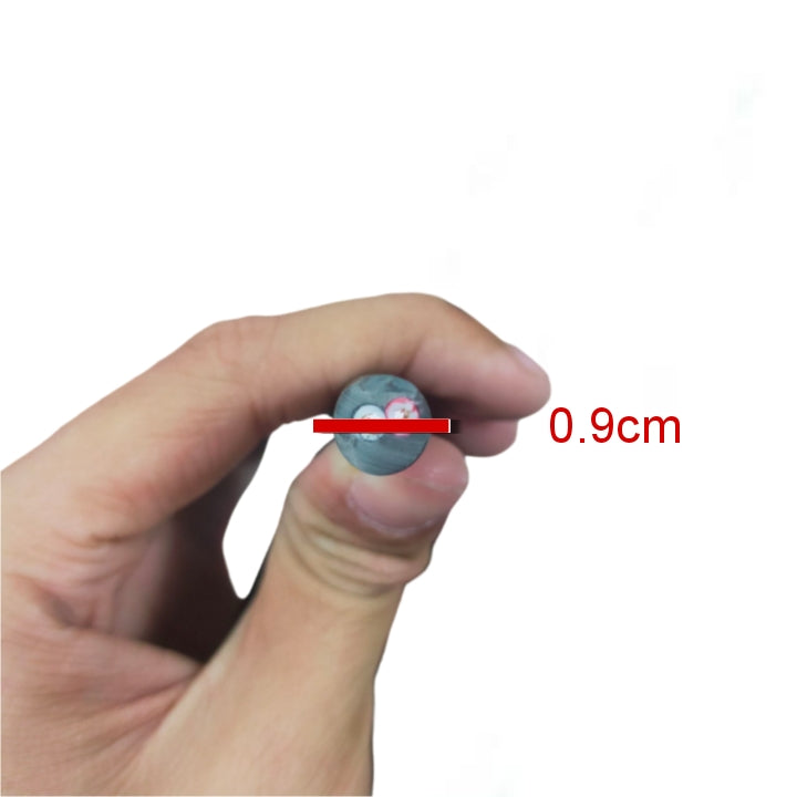 Hand holding Phelps Dodge perma cord wire showing 0.9cm diameter cross-section