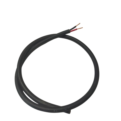 Phelps Dodge perma cord wire black insulated electrical wire with exposed copper ends