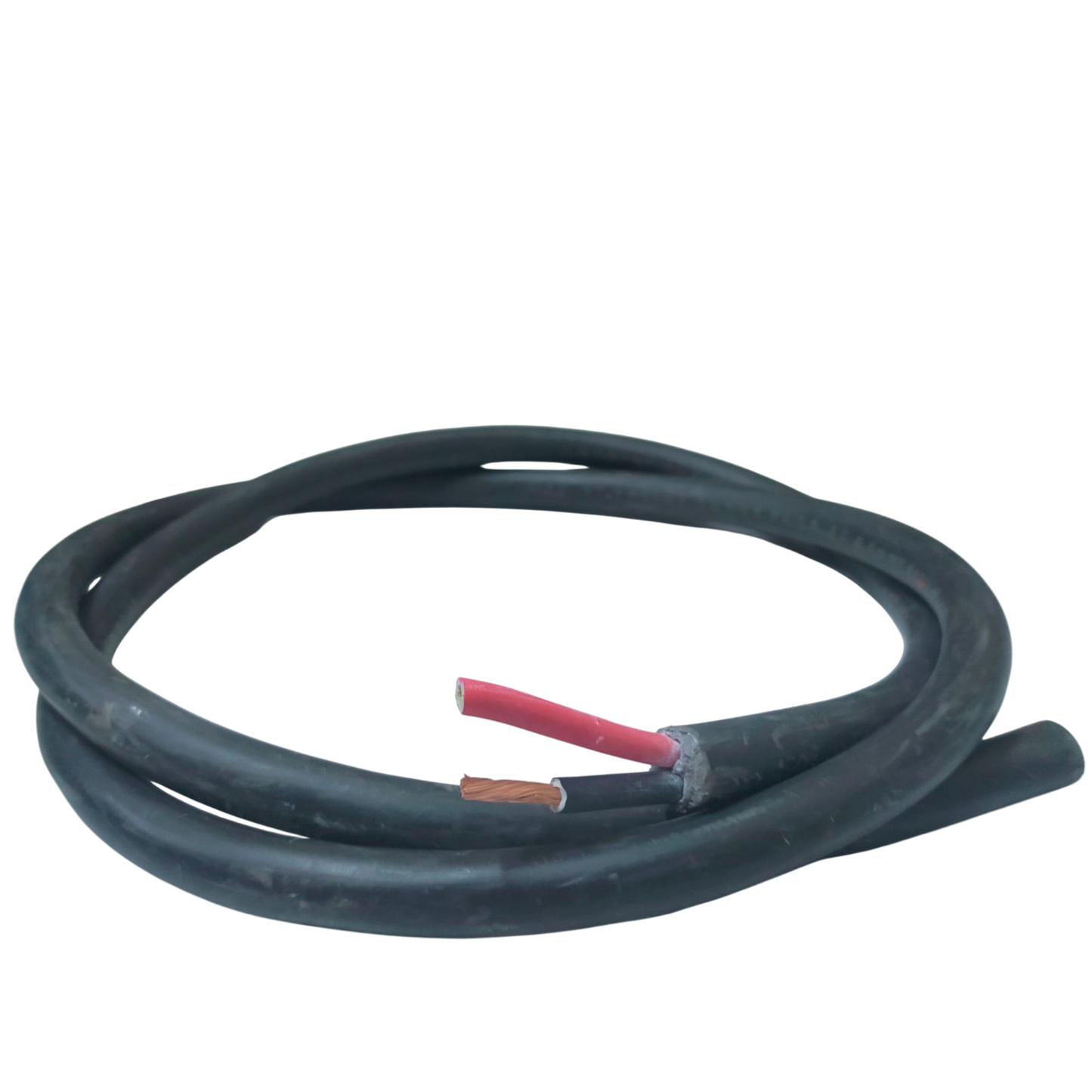 Phelps Dodge royal cord 2 core 5.5mm black electrical wire with exposed copper and red insulated cores