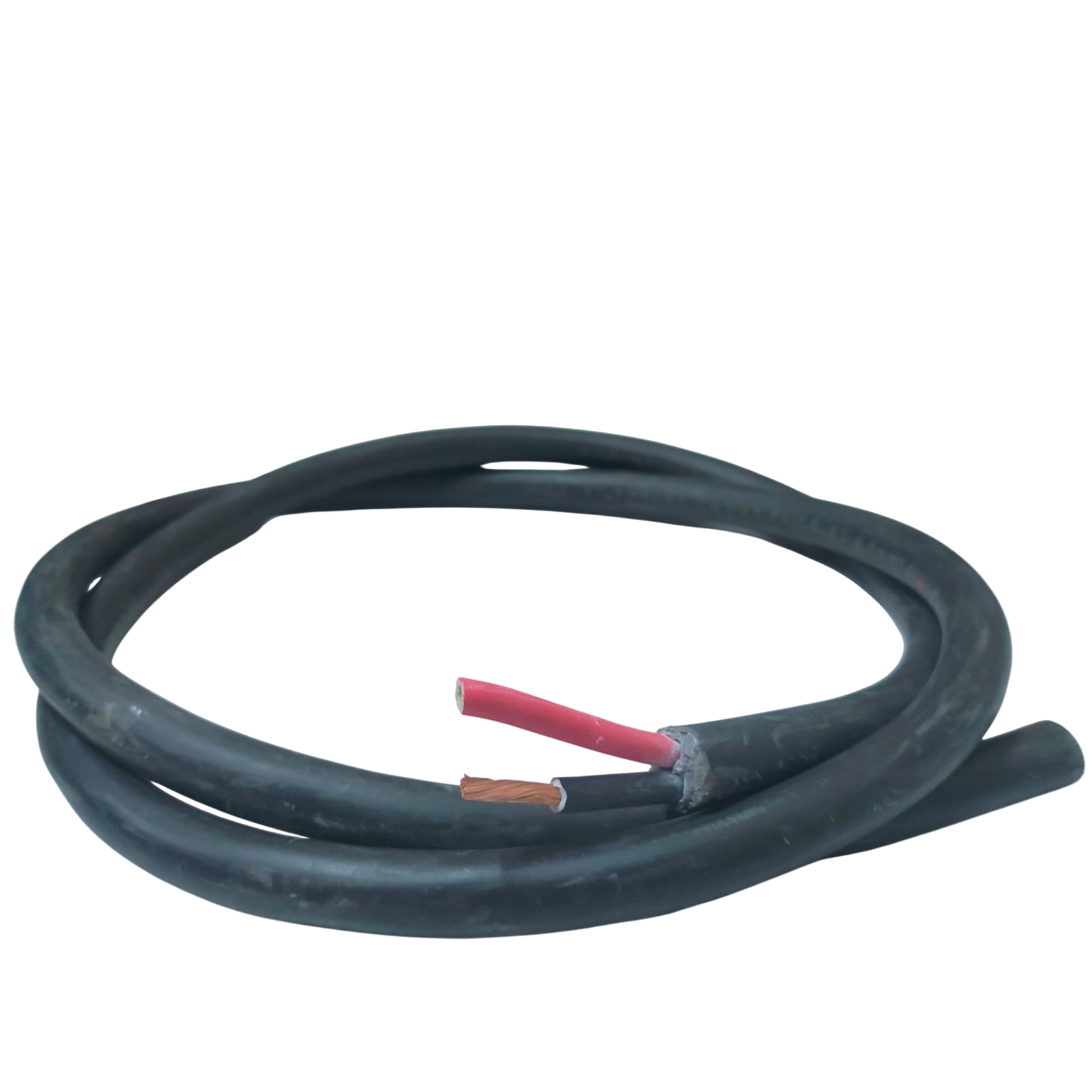Phelps Dodge royal cord 2 core 5.5mm black electrical wire with exposed copper and red insulated cores