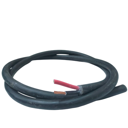 Phelps Dodge royal cord 2 core 5.5mm black electrical wire with exposed copper and red insulated cores